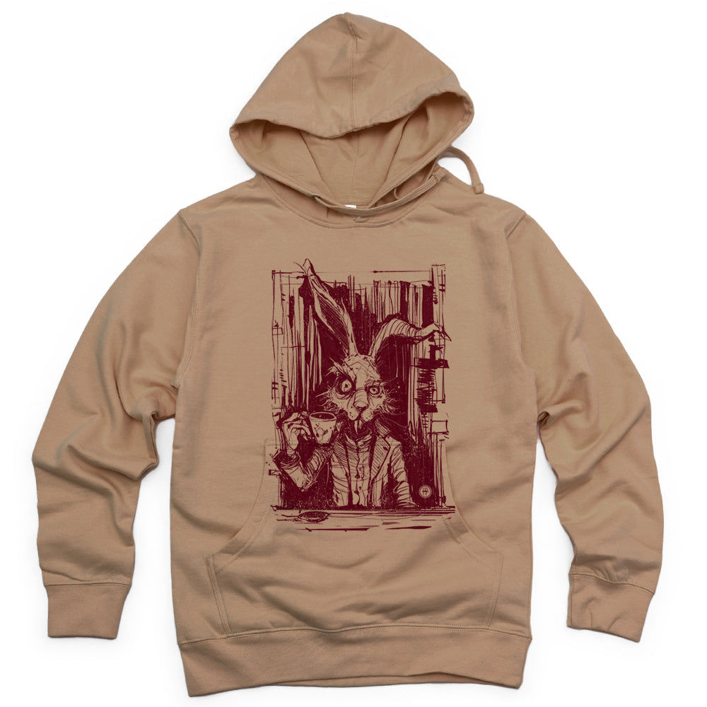 March Hare Tea Time: A Caffeinated Delight Hoodie