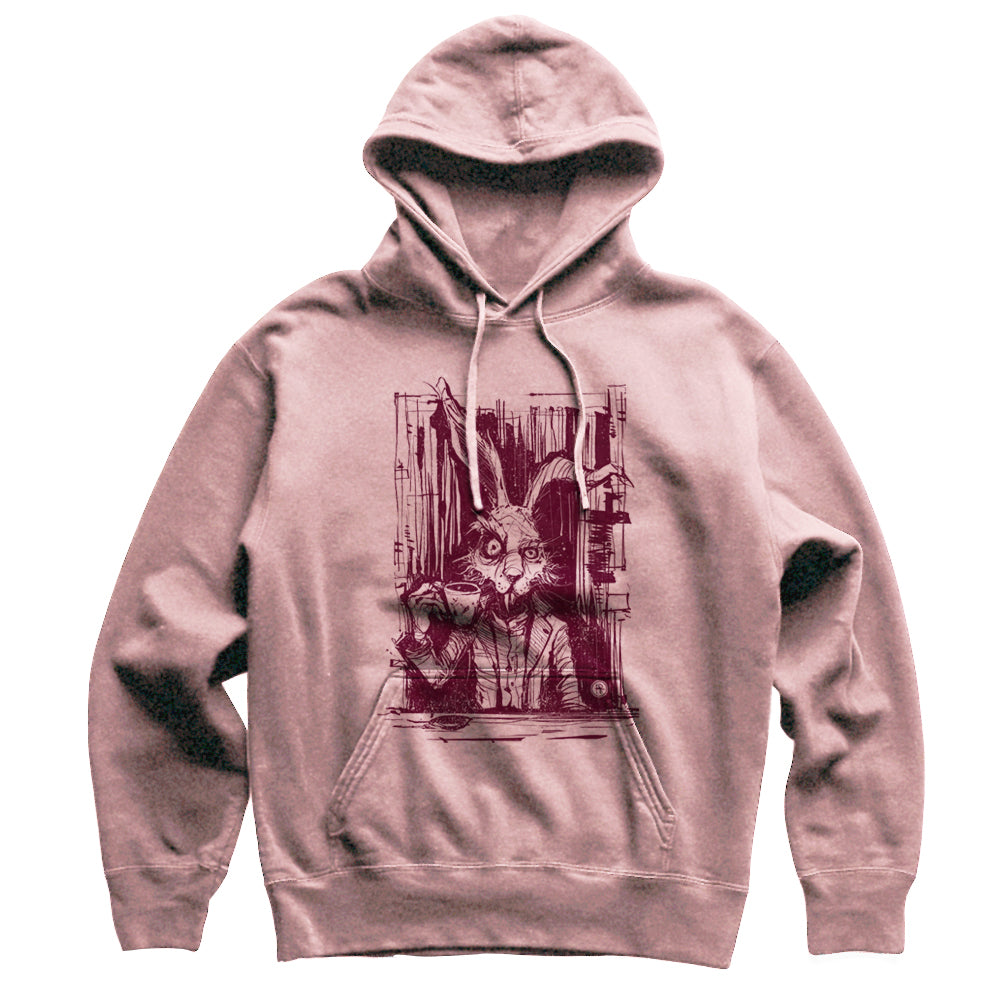 March Hare Tea Time: A Caffeinated Delight Heavyweight Hoodie