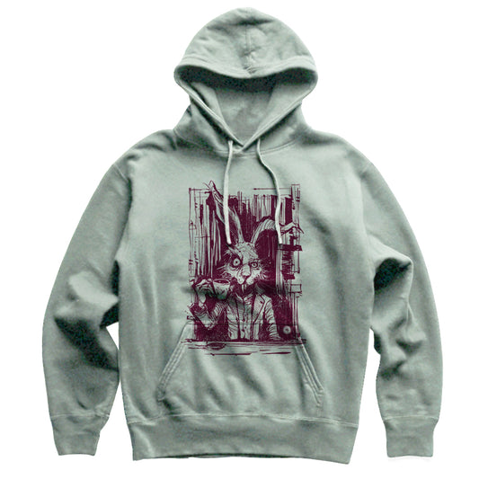 March Hare Tea Time: A Caffeinated Delight Heavyweight Hoodie