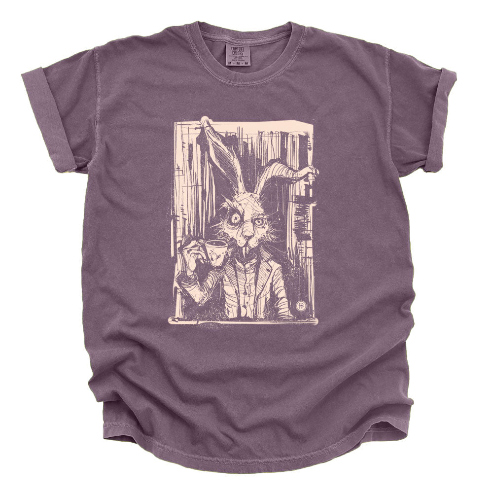 March Hare Tea Time: A Caffeinated Delight Heavyweight Tee