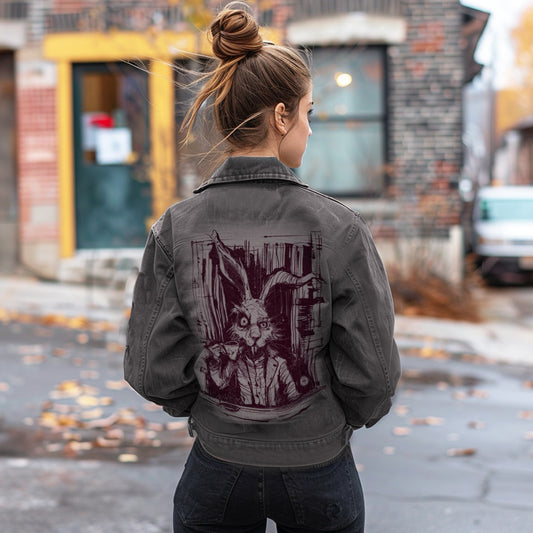 March Hare Tea Time: A Caffeinated Delight Maverick Jacket