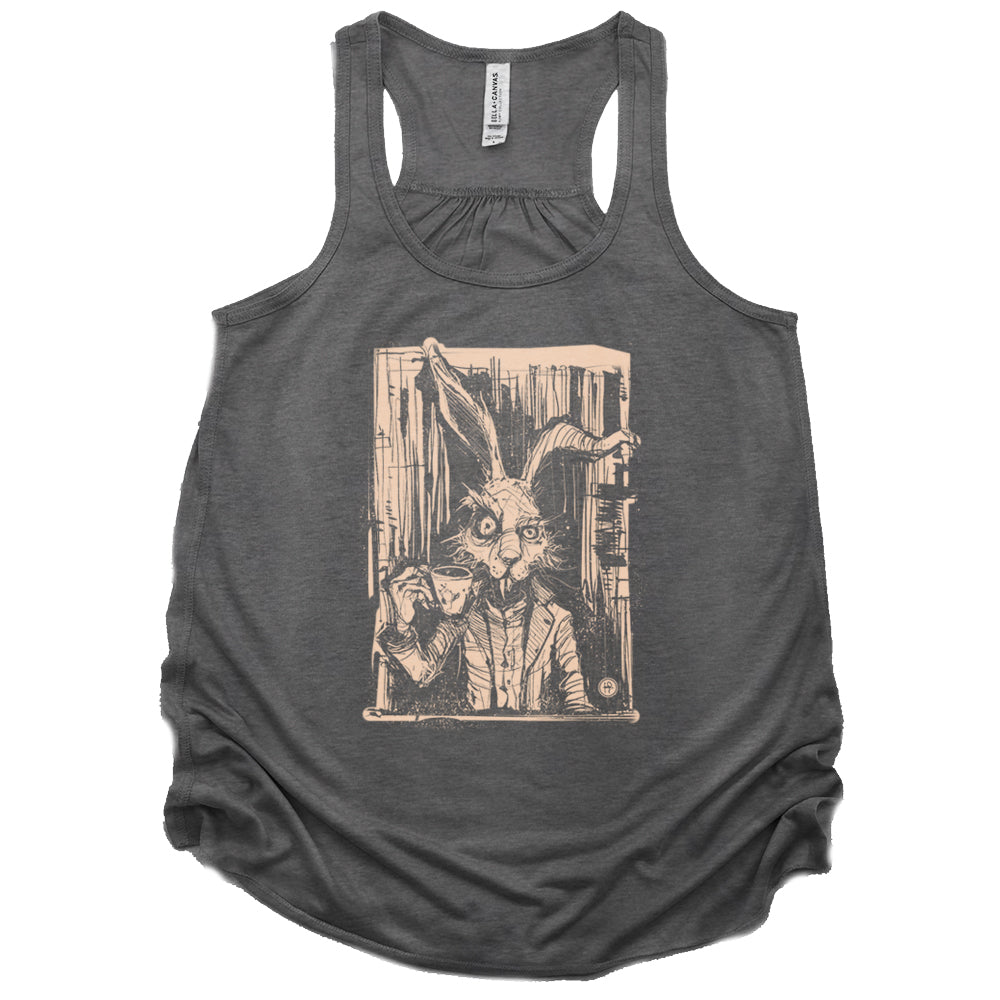 March Hare Tea Time: A Caffeinated Delight Tank Top