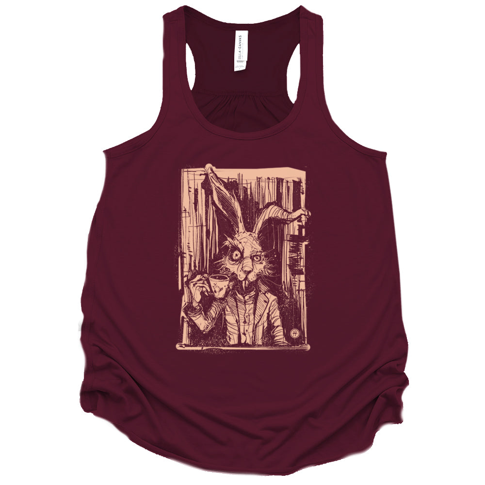 March Hare Tea Time: A Caffeinated Delight Tank Top