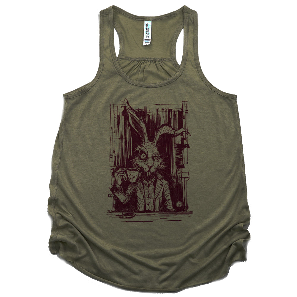 March Hare Tea Time: A Caffeinated Delight Tank Top