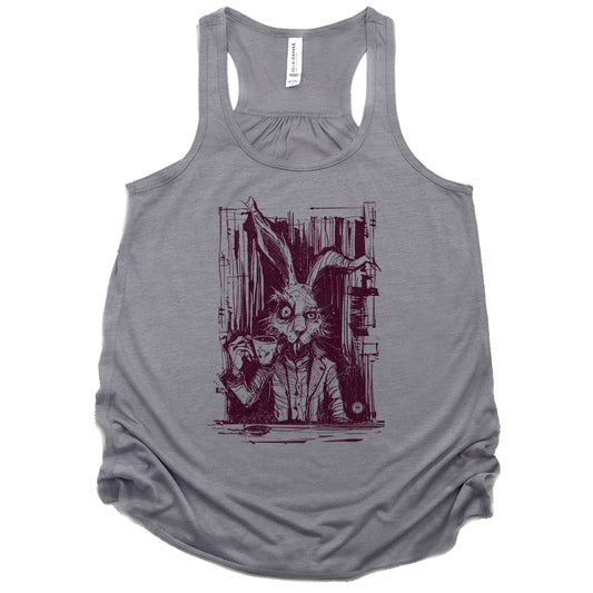 March Hare Tea Time: A Caffeinated Delight Tank Top