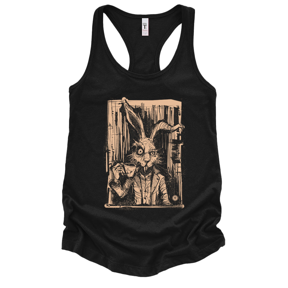March Hare Tea Time: A Caffeinated Delight Tank Top