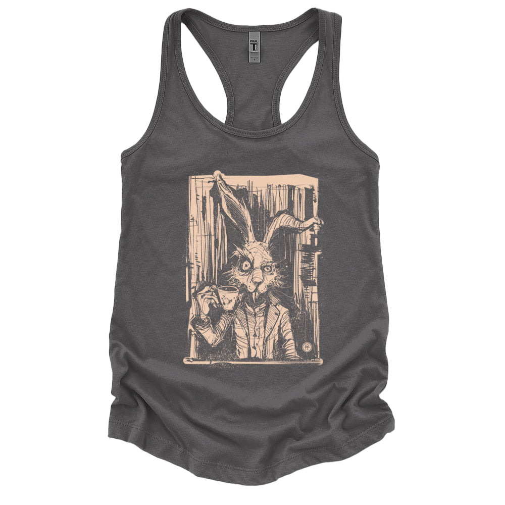 March Hare Tea Time: A Caffeinated Delight Tank Top