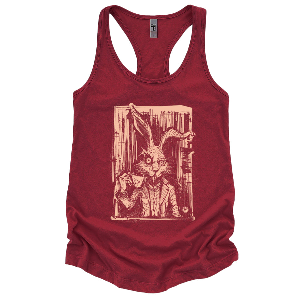 March Hare Tea Time: A Caffeinated Delight Tank Top