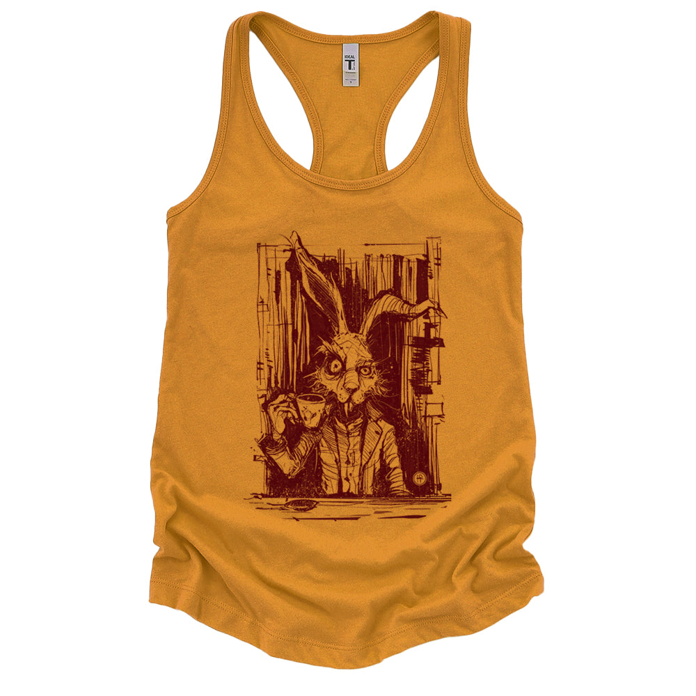 March Hare Tea Time: A Caffeinated Delight Tank Top