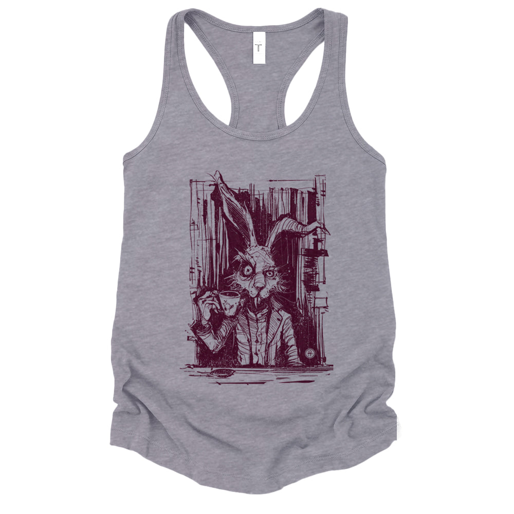 March Hare Tea Time: A Caffeinated Delight Tank Top