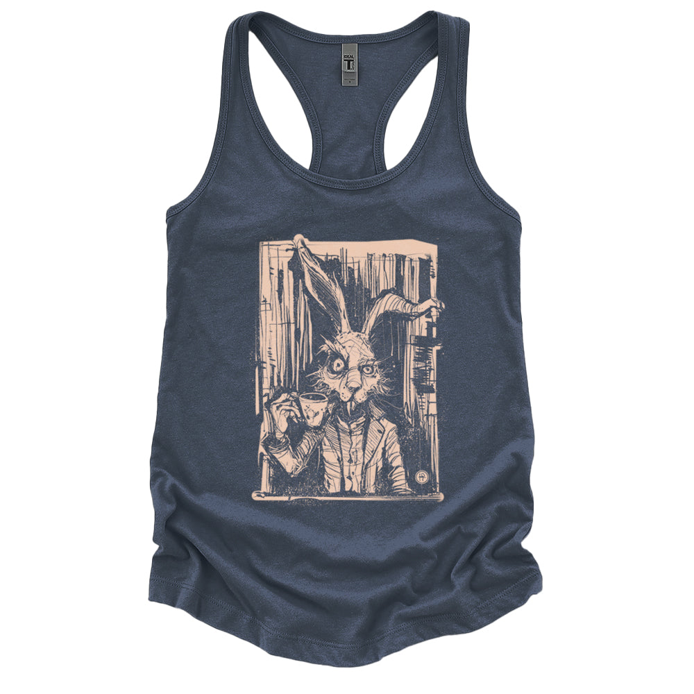 March Hare Tea Time: A Caffeinated Delight Tank Top