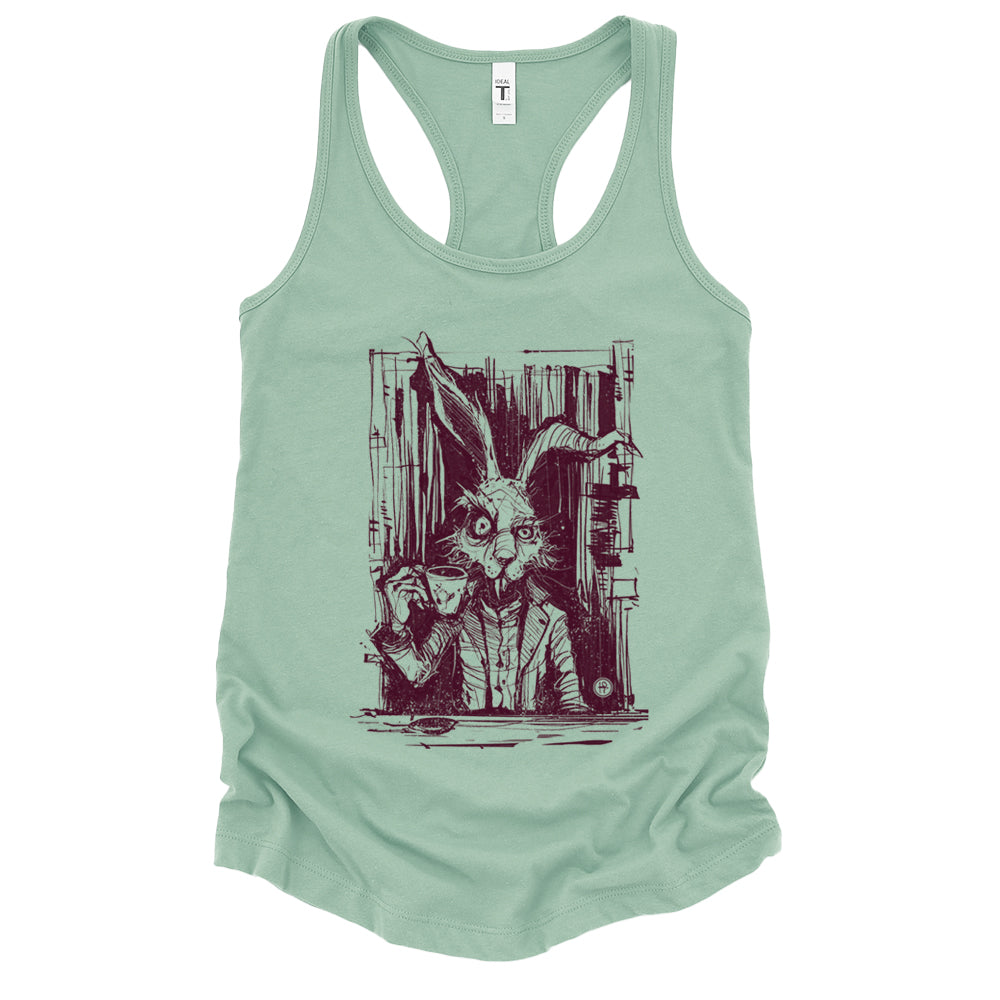 March Hare Tea Time: A Caffeinated Delight Tank Top