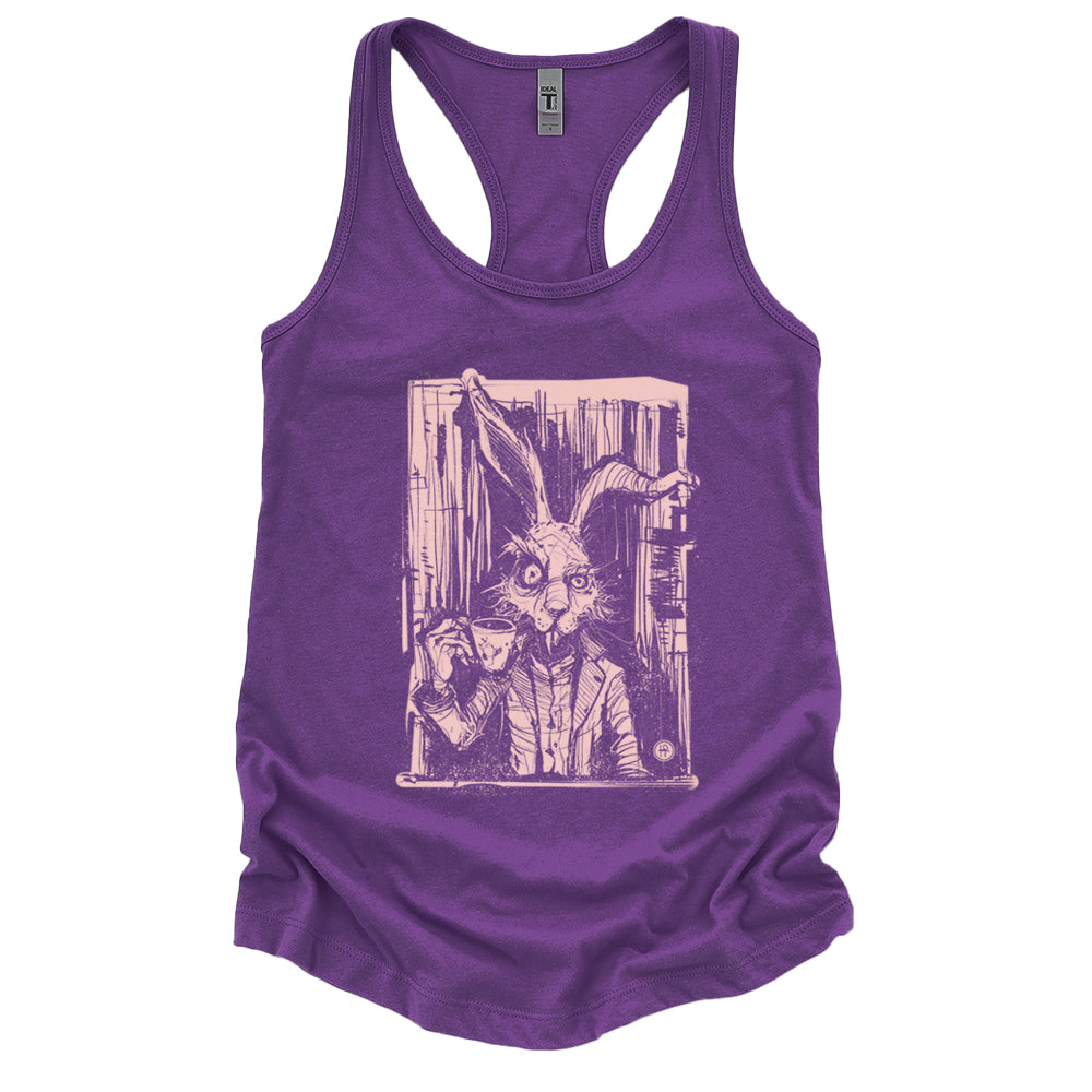 March Hare Tea Time: A Caffeinated Delight Tank Top