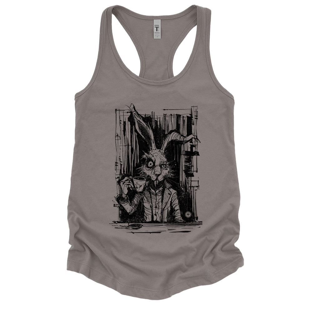 March Hare Tea Time: A Caffeinated Delight Tank Top