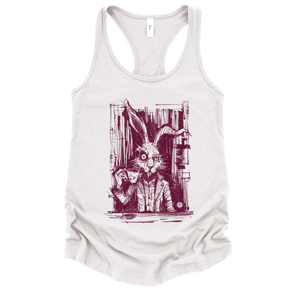 March Hare Tea Time: A Caffeinated Delight Tank Top