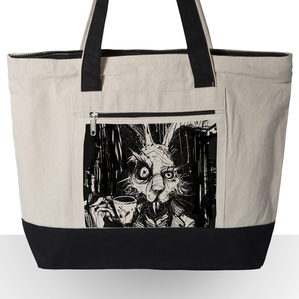 March Hare Tea Time: A Caffeinated Delight Tote