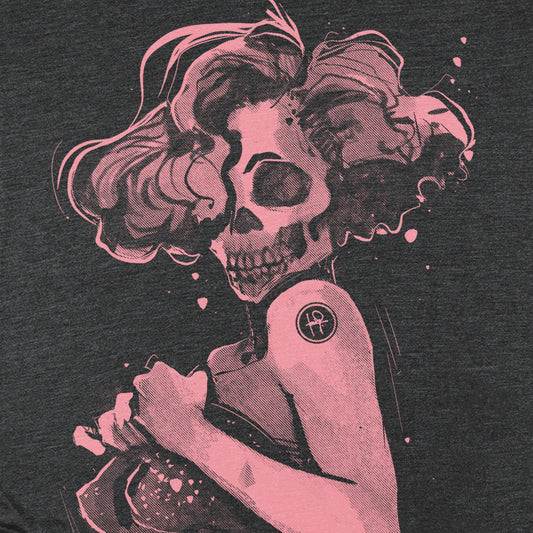 Marilyn Light Skull Pin-up: Unconventional Elegance T-shirt