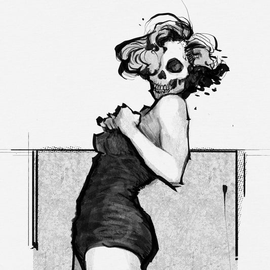 Marilyn Skull Pin-Up: Bold and Unconventional from Head to Toe T-shirt