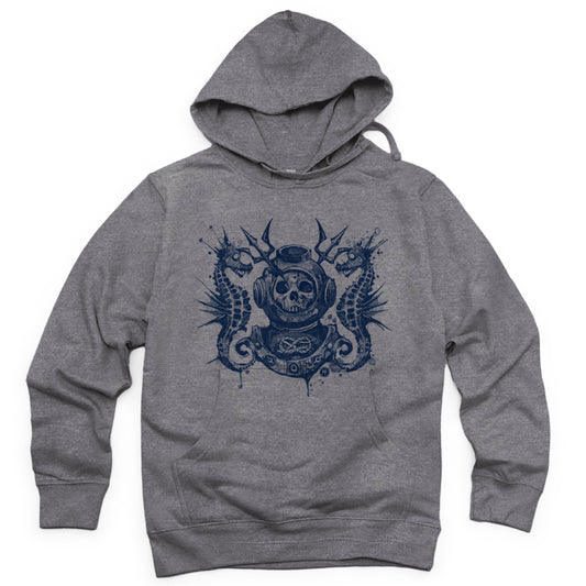 Master Navy Diver: Into the Macabre Depths Hoodie