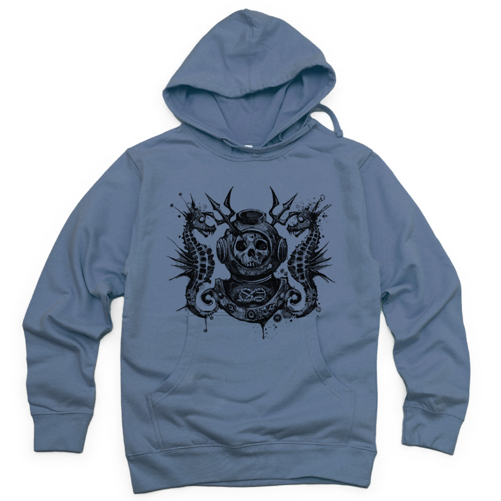 Master Navy Diver: Into the Macabre Depths Hoodie