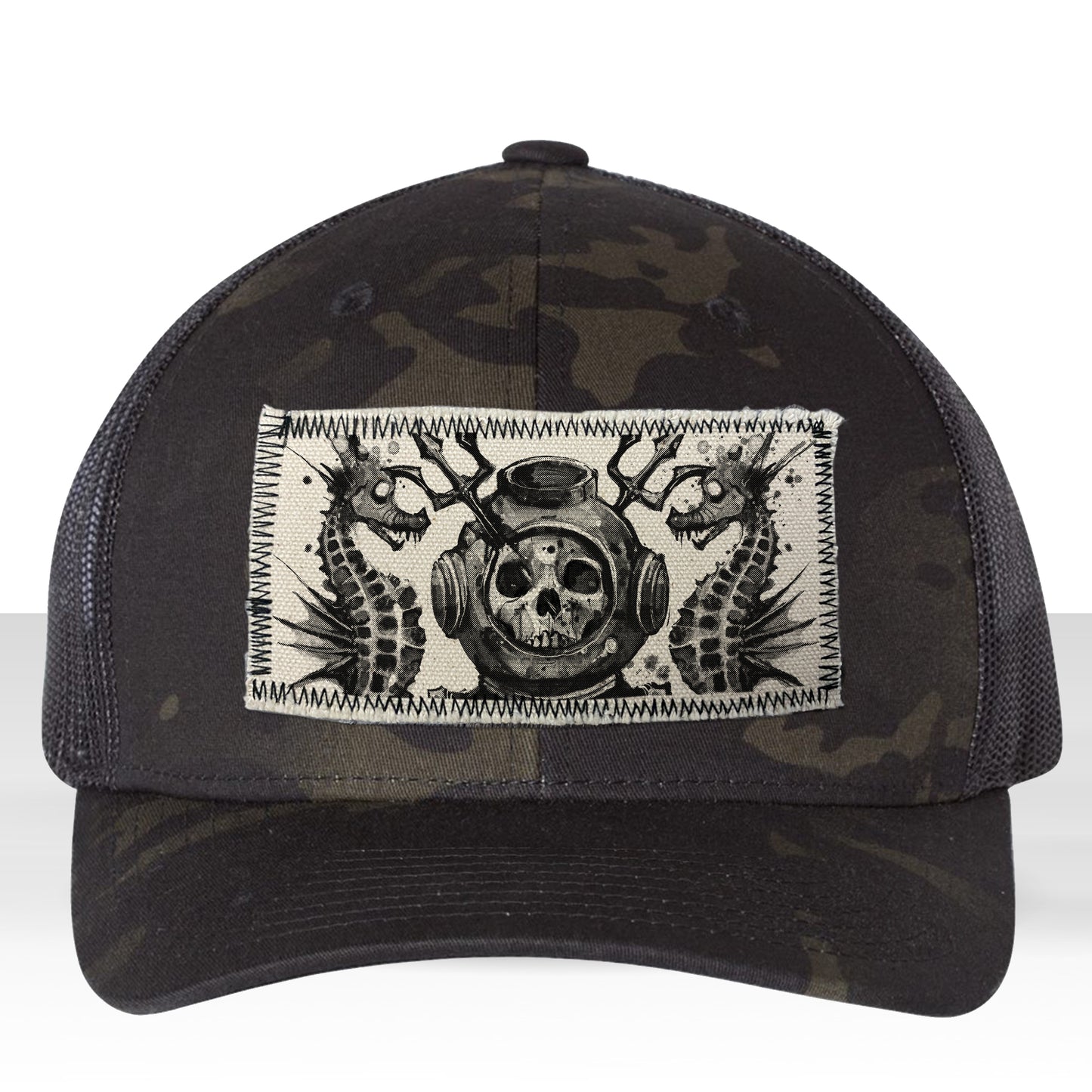 Master Navy Diver: Into the Macabre Depths Trucker Hat