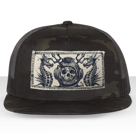 Master Navy Diver: Into the Macabre Depths Trucker Hat