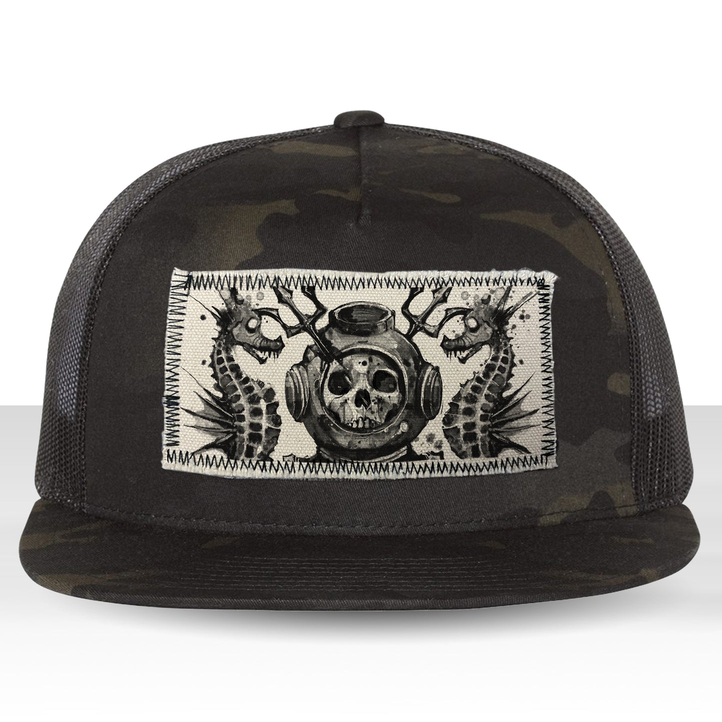 Master Navy Diver: Into the Macabre Depths Trucker Hat