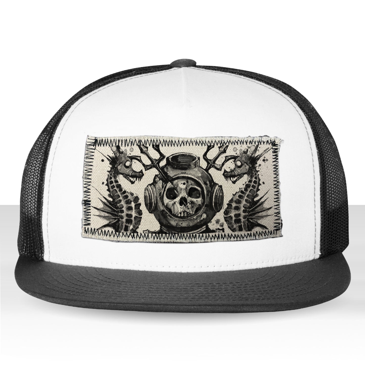 Master Navy Diver: Into the Macabre Depths Trucker Hat