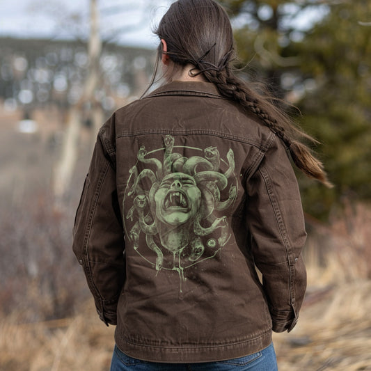 Medusa's Pain: Scream Captured Maverick Jacket