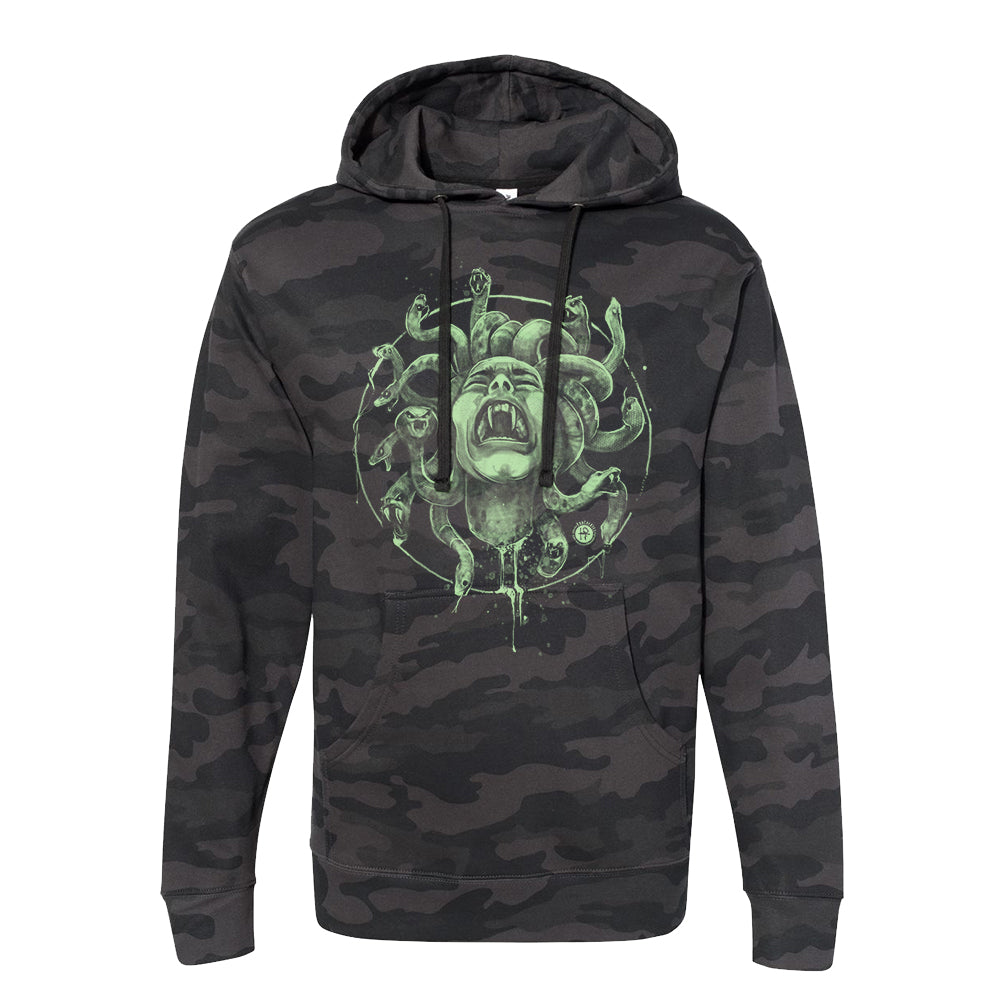 Medusa's Pain: Scream Captured Hoodie