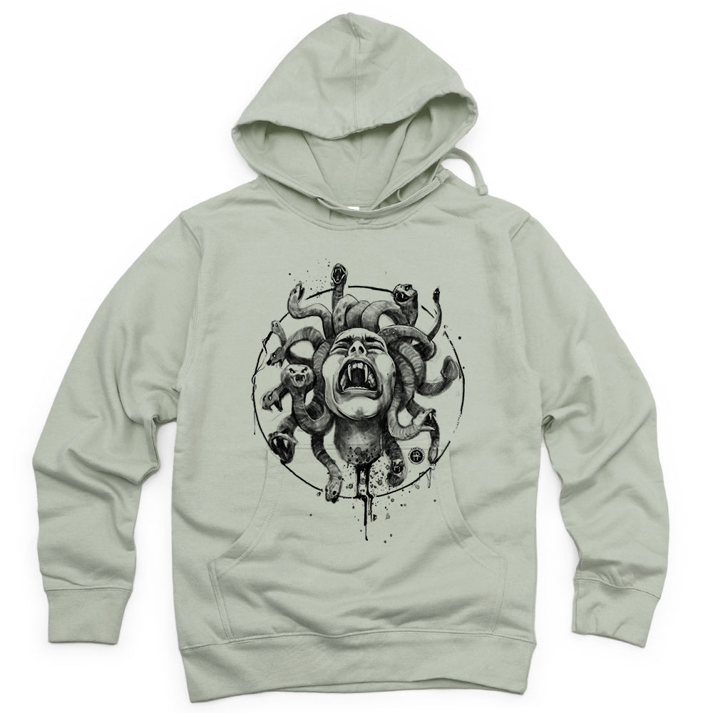 Medusa's Pain: Scream Captured Hoodie