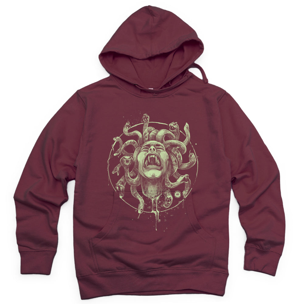 Medusa's Pain: Scream Captured Hoodie