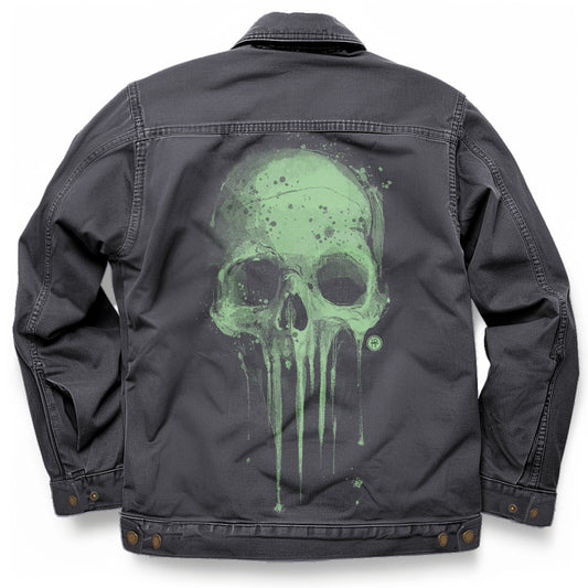 Melting Skull: Dripping Horror Maverick Jacket