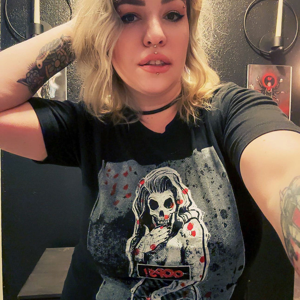 Oops! Pin-up: Bold and Playful T-shirt