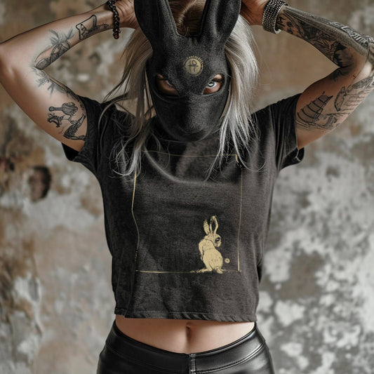 Rabbit in the Corner: Timeout Chic Crop Tee