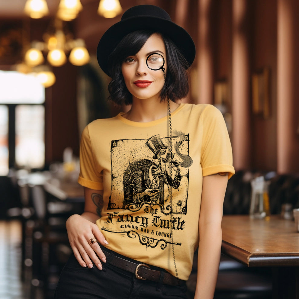 Fancy Turtle Lounge: Sophisticated Leisure T-shirt – FabCreates