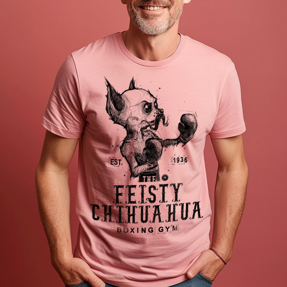 Feisty Chihuahua Boxing Gym: Punchy Pooch Attitude T-Shirt