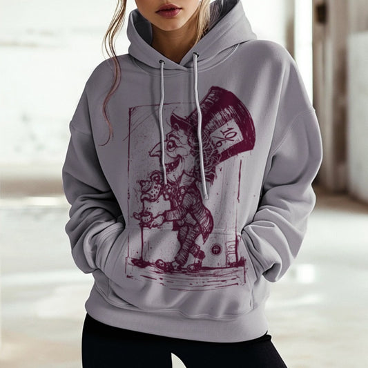 Mad Hatter Spilling Tea: A Whimsical Tribute Hoodie