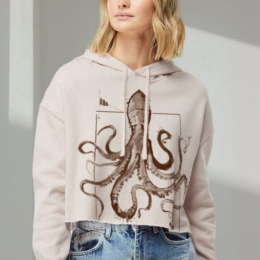 Octopus Women's Crop Hoodie