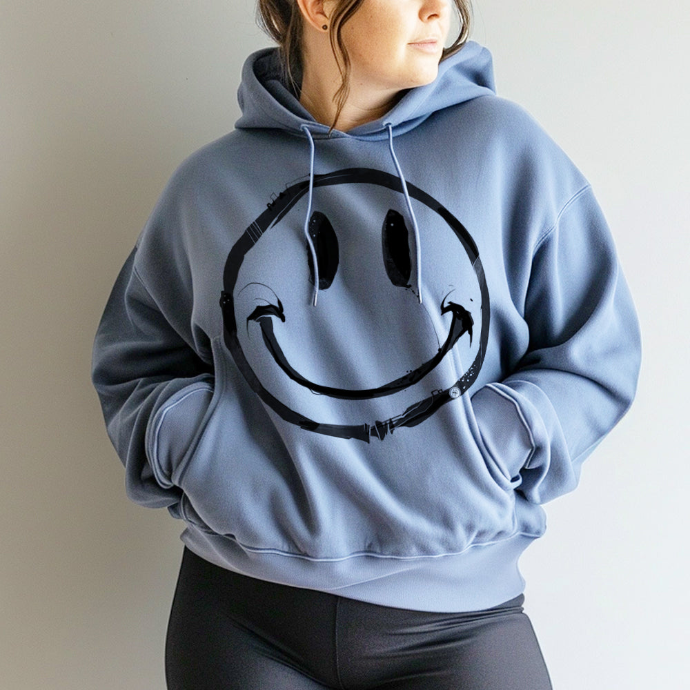 Happy Smiley Face Groovy Vibes Hoodie