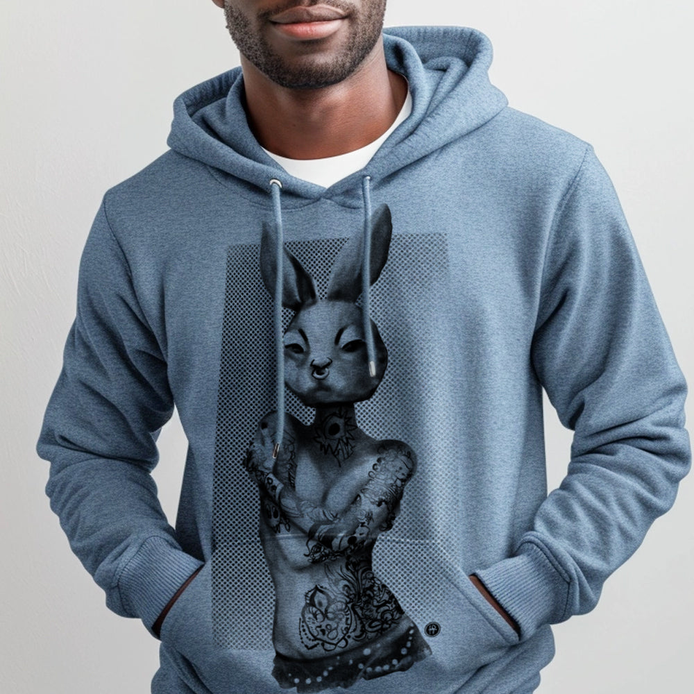 Tattooed Bunny: Victorian Elegance Hoodie