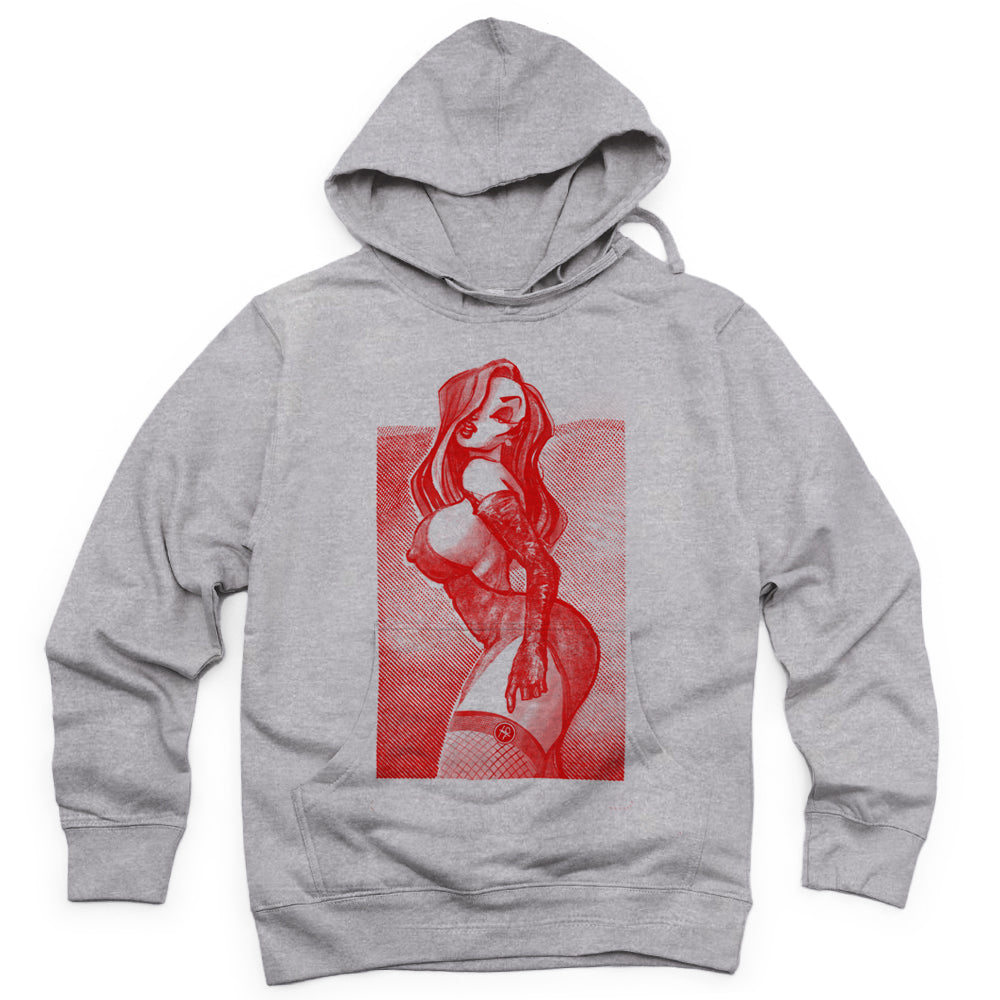 Mrs. Rabbit Pin-Up: Spicy Allure Hoodie