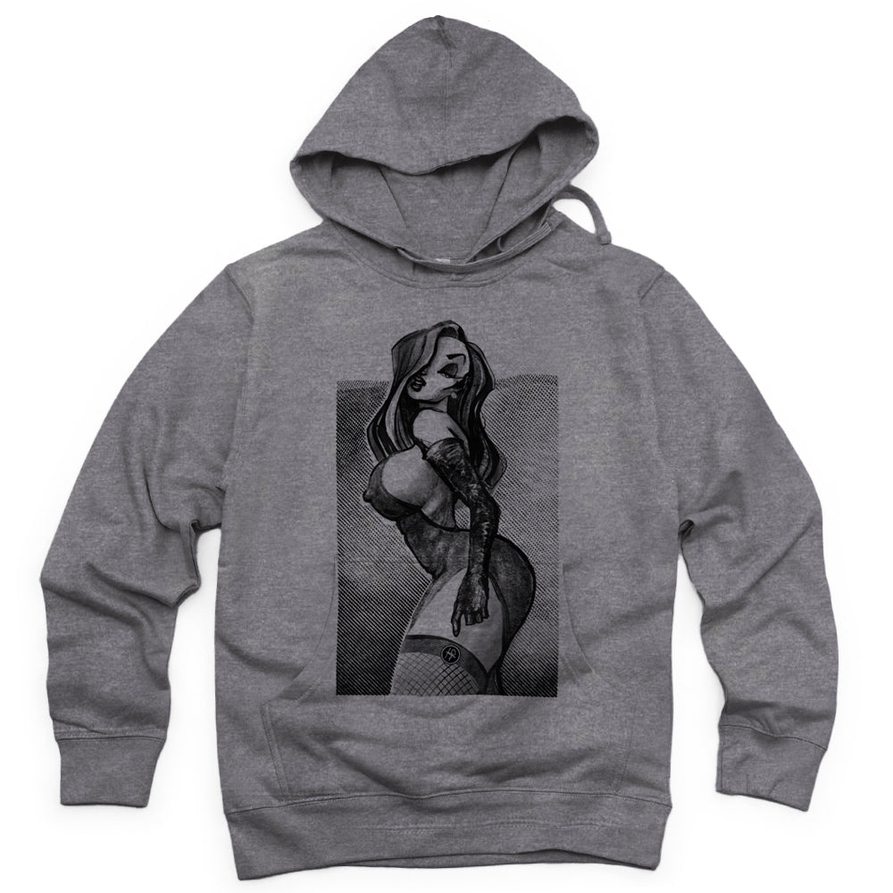 Mrs. Rabbit Pin-Up: Spicy Allure Hoodie