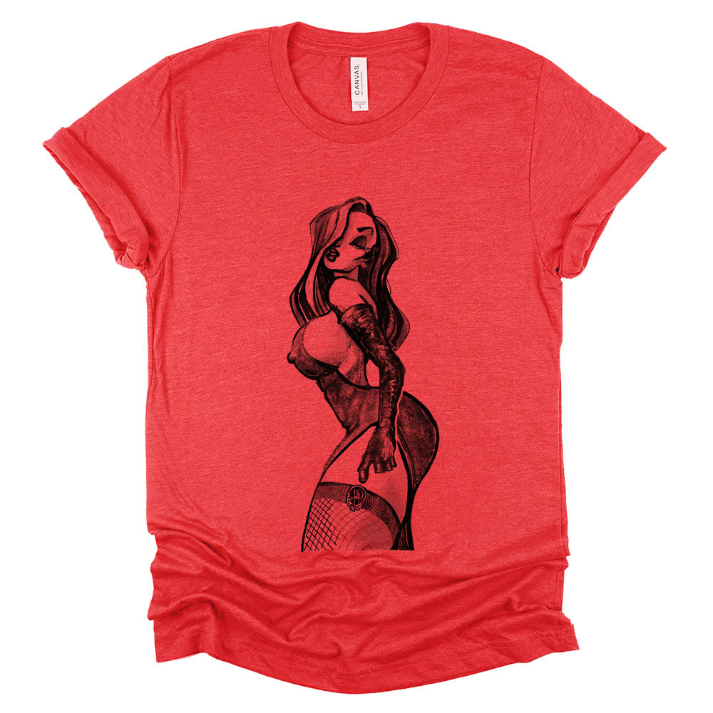 Mrs. Rabbit Pin-Up: Spicy Allure T-Shirt