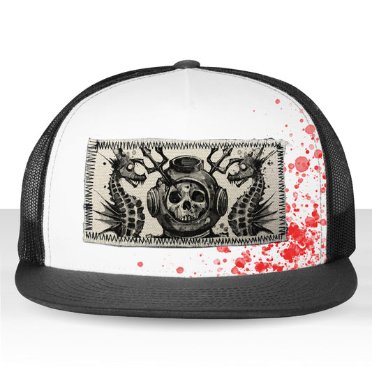 Master Navy Diver: Into the Macabre Depths Trucker Hat