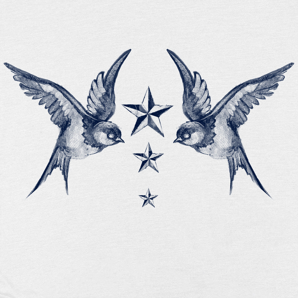 Navy Swallow Birds: A Tribute to Vintage Naval Tattoos T-Shirt