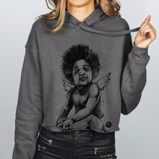 Notorious Baby: Iconic Tribute to Ready to Die Women's Crop Hoodie