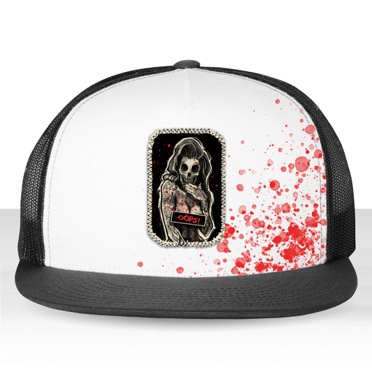 Oops! Pin-up: Bold and Playful Trucker Hat