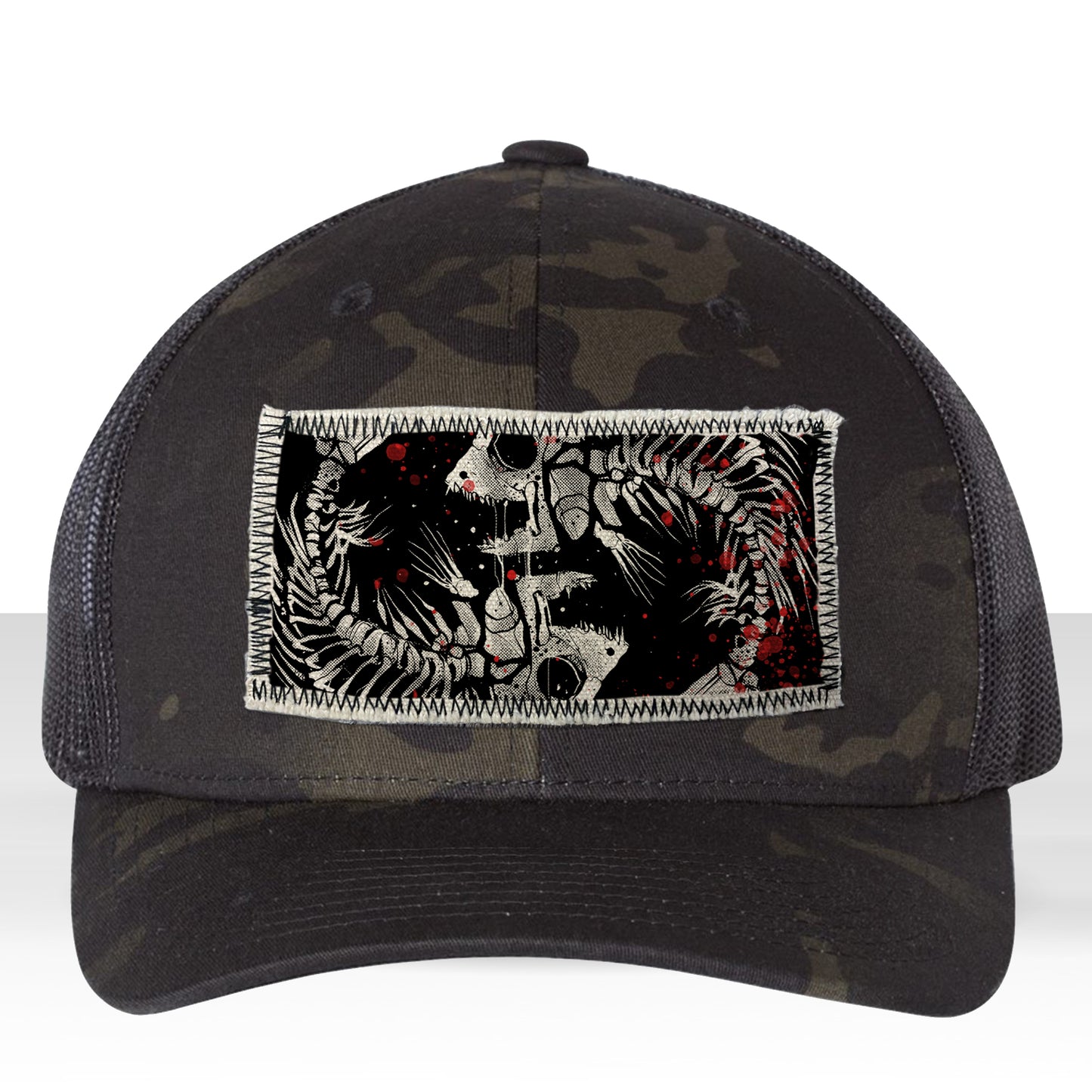 Pisces Zodiac: Skeleton Fish Trucker Hat