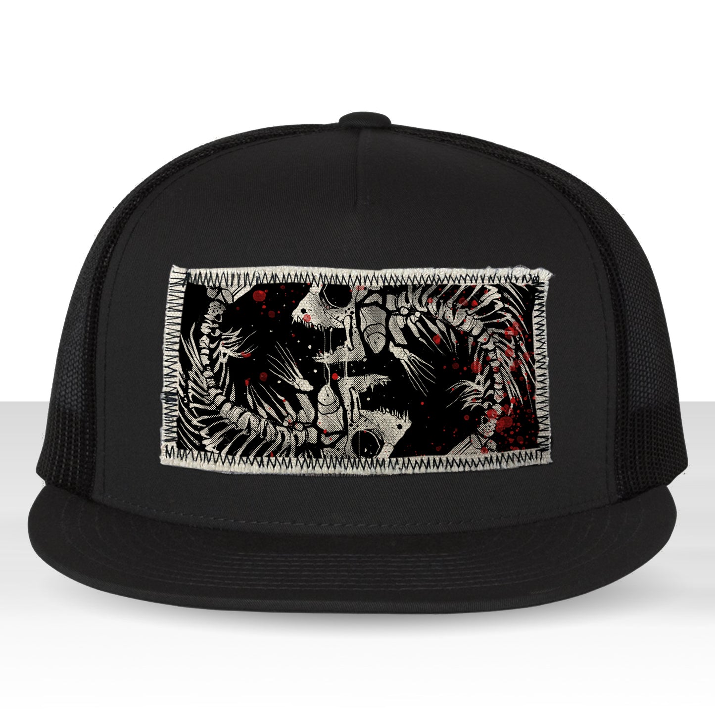 Pisces Zodiac: Skeleton Fish Trucker Hat